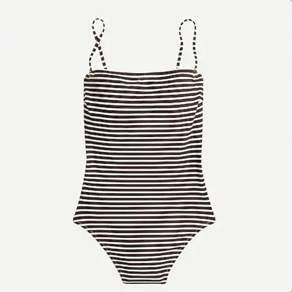 J. Crew Bandeau One-Piece in Bold Stripe, 4 - Picture 3 of 13